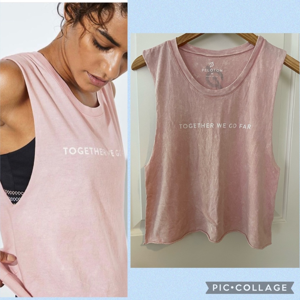 Peloton Pink Sleeveless Muscle Tee